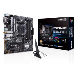 Tarjeta Madre ASUS PRIME B550M-A WIFI II / B550M / AMD / Socket AM4 / ATX / Micro Atx