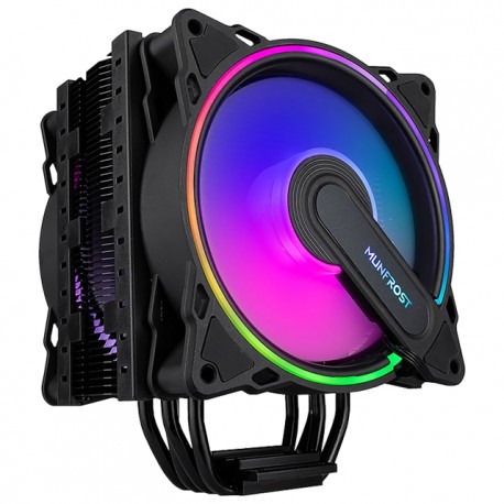 Disipador para CPU Munfrost Cold Storm ARGB - Doble ventilador de 120mm - Compatible con procesadores Intel y AMD - Listo para 