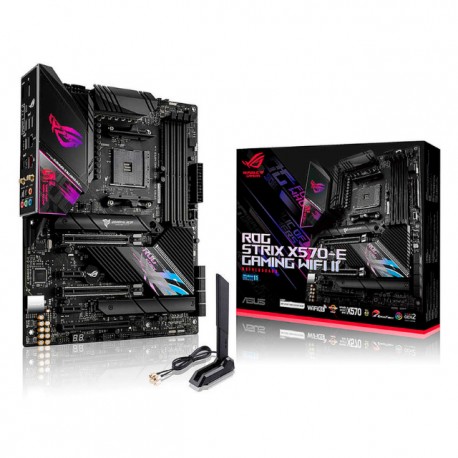 Tarjeta Madre ASUS ROG STRIX X570-E GAMING WIFI II / X570 / AMD / Socket AM4 / ATX / RYZEN 5000 SERIES READY