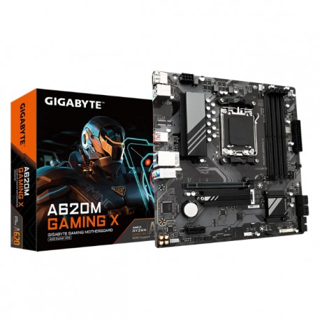 Tarjeta Madre Gigabyte A620M GAMING X / Micro-ATX / Socket AM5 / AMD A620 / HDMI / Up To 192GB DDR5 / A620M GAMING X