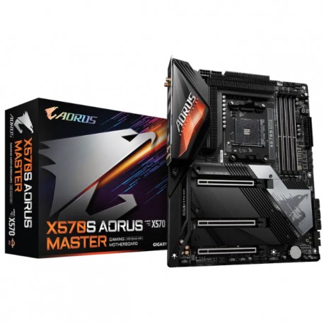 Tarjeta Madre GIGABYTE X570S AORUS MASTER REV 1.0 / AMD X570 / SOCKET AM4 / AMD RYZEN 5000 READY