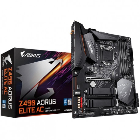 Tarjeta Madre Gigabyte Z490 Aorus Elite AC Socket LGA1200 Intel Z490 ATX / DDR4 / Intel Core 10th Generación