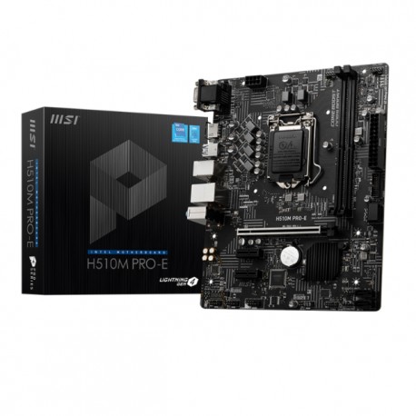 Tarjeta Madre MSI H510M PRO-E Socket LGA1200 Intel H510 Micro-ATX / DDR4 / Intel Core 11th Generación