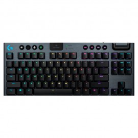 Teclado Mecánico Gamer Logitech G915 TKL / Inalámbrico Lightspeed / Switch Bajo perfil GL Táctil / RGB Lightsync / Ingles / 920