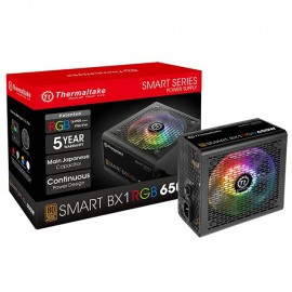 Fuente de poder 650W Certificacion 80+ Bronze Thermaltake Smart BX1 RGB / PS-SPR-0650NHFABU-1