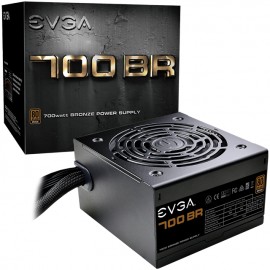 Fuente de poder 700W Certificacion 80+ Bronze EVGA 700BR 100-BR-0700-K1