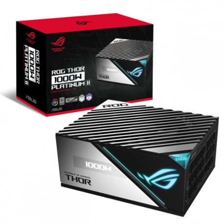 Fuente de poder Asus ROG THOR 1000W Platinum II / 80 Plus Platinum Full Modular / ROG-THOR-1000P2-GAMING