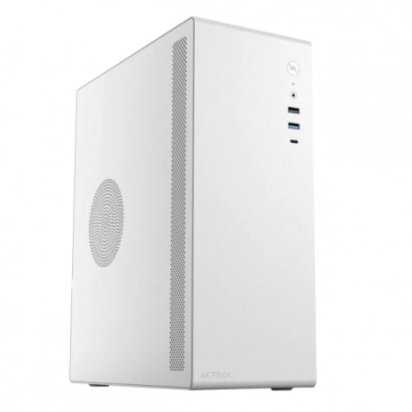 Gabinete Acteck Neuss GS480 Blanco / Mini Torre Slim / Incluye fuente 500W / 1 ventilador incluido