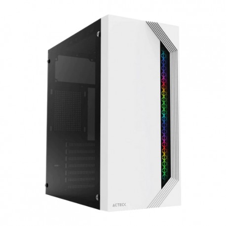 Gabinete Acteck Viken GM434 / Blanco / Fuente incluida 500W / Mid Tower / Advanced Series