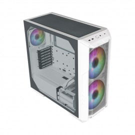 Gabinete Cooler Master HAF 500 White / Cristal Templado / H500-WGNN-S00