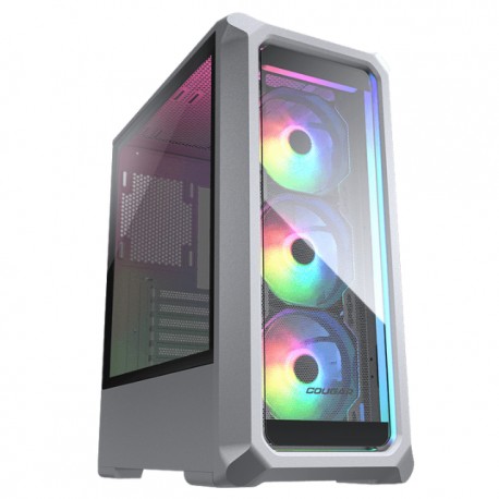 Gabinete Cougar Archon 2 RGB / Blanco / ARGB / Mid Tower Case / Cristal Templado / 3 Ventiladores / 385CC50.0004